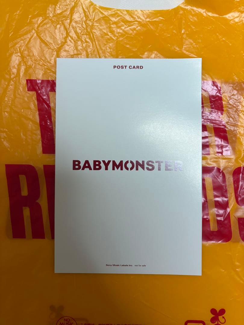 BABYMONSTER サイン入りポストカード DAY2 5.12
