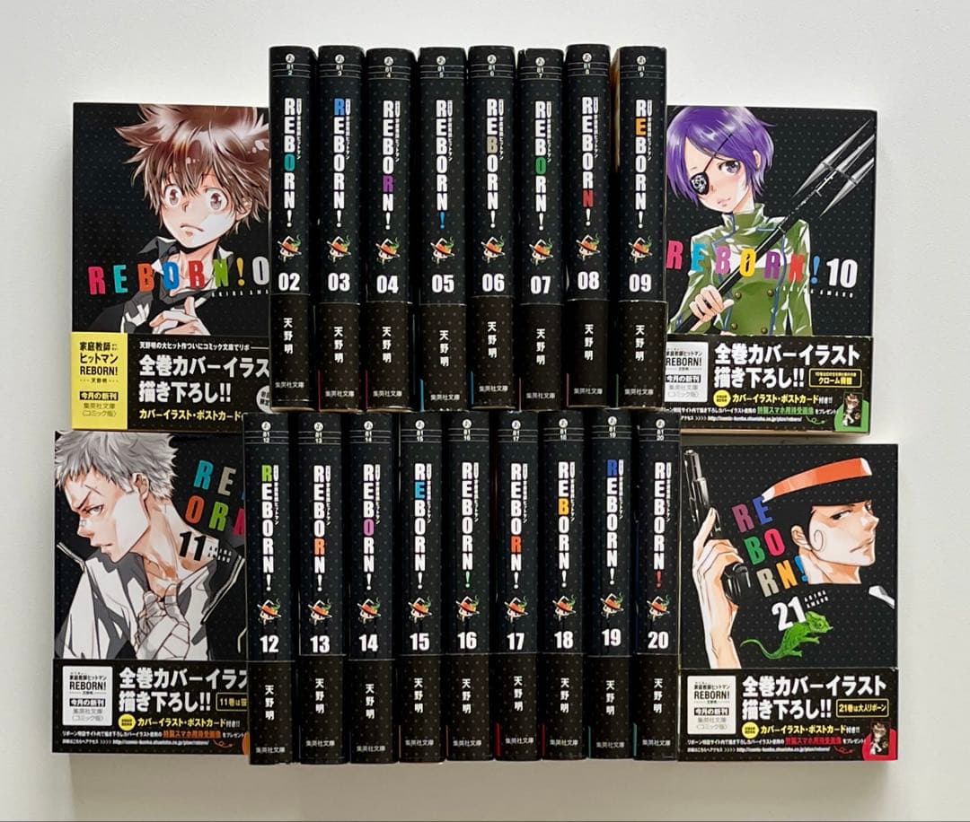家庭教師ヒットマンREBORN 文庫版 全21巻(ポストカード付)