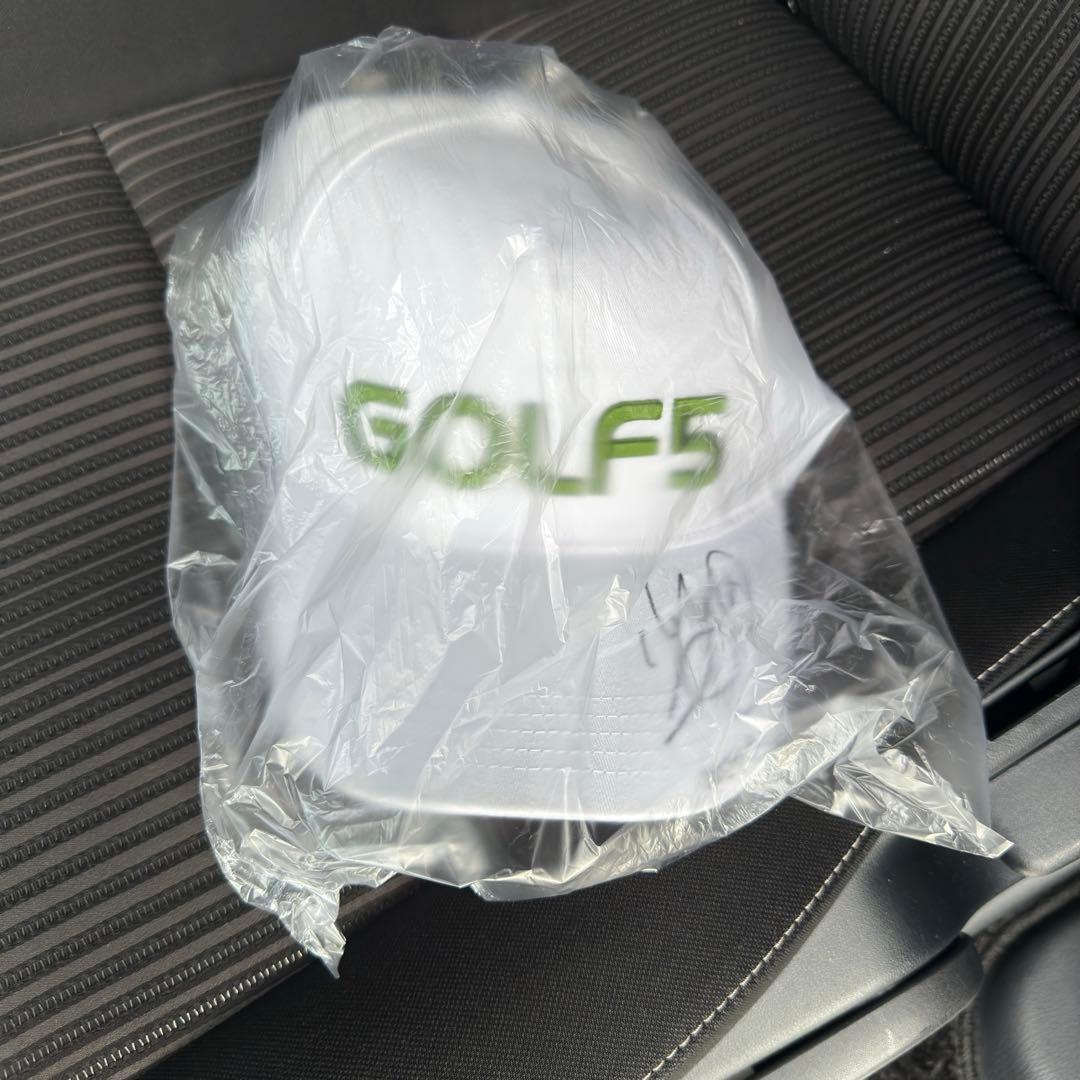 GOLF5 ホワイトキャップ 竹田麗央プロ　サイン入り
