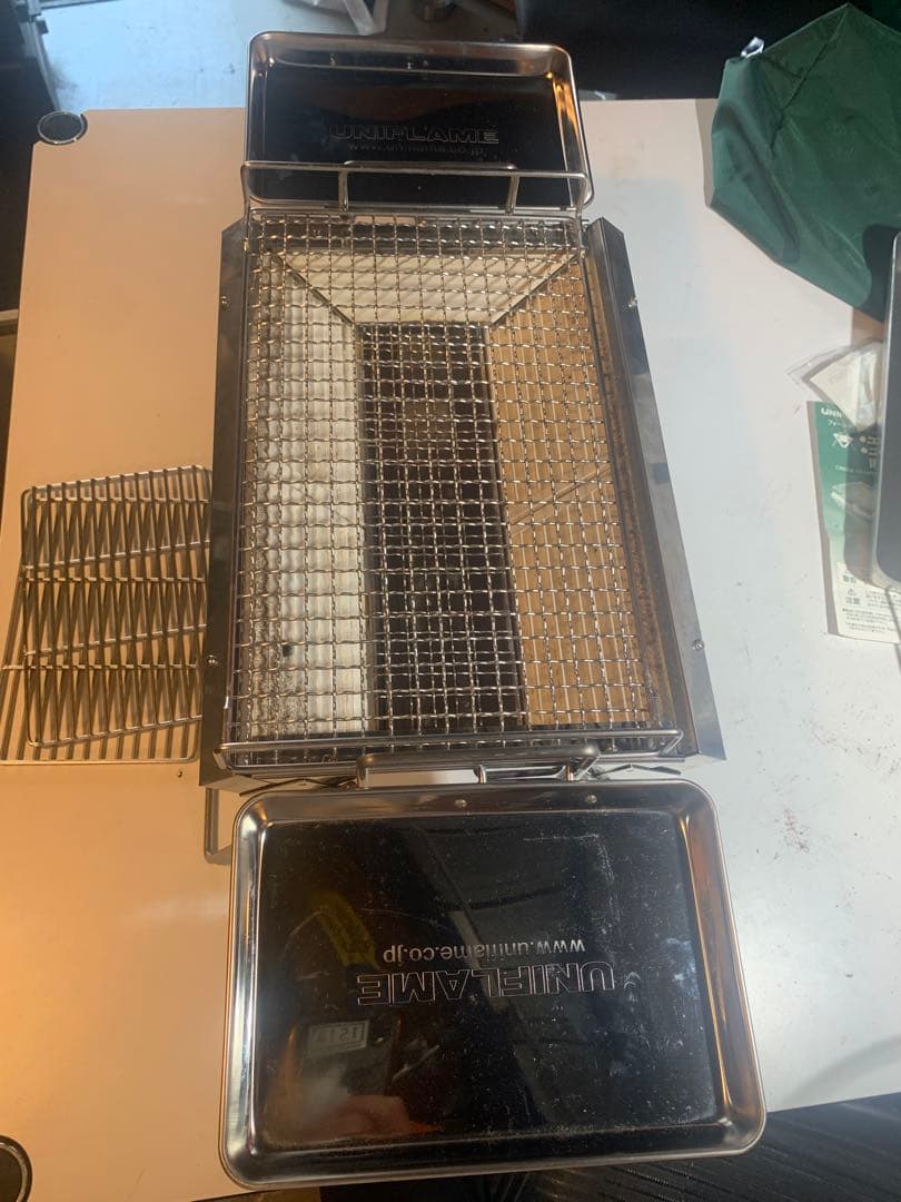 貴重　UNIFLAME ユニセラ　初期　サイドトレイ2枚　グリルパン　セット