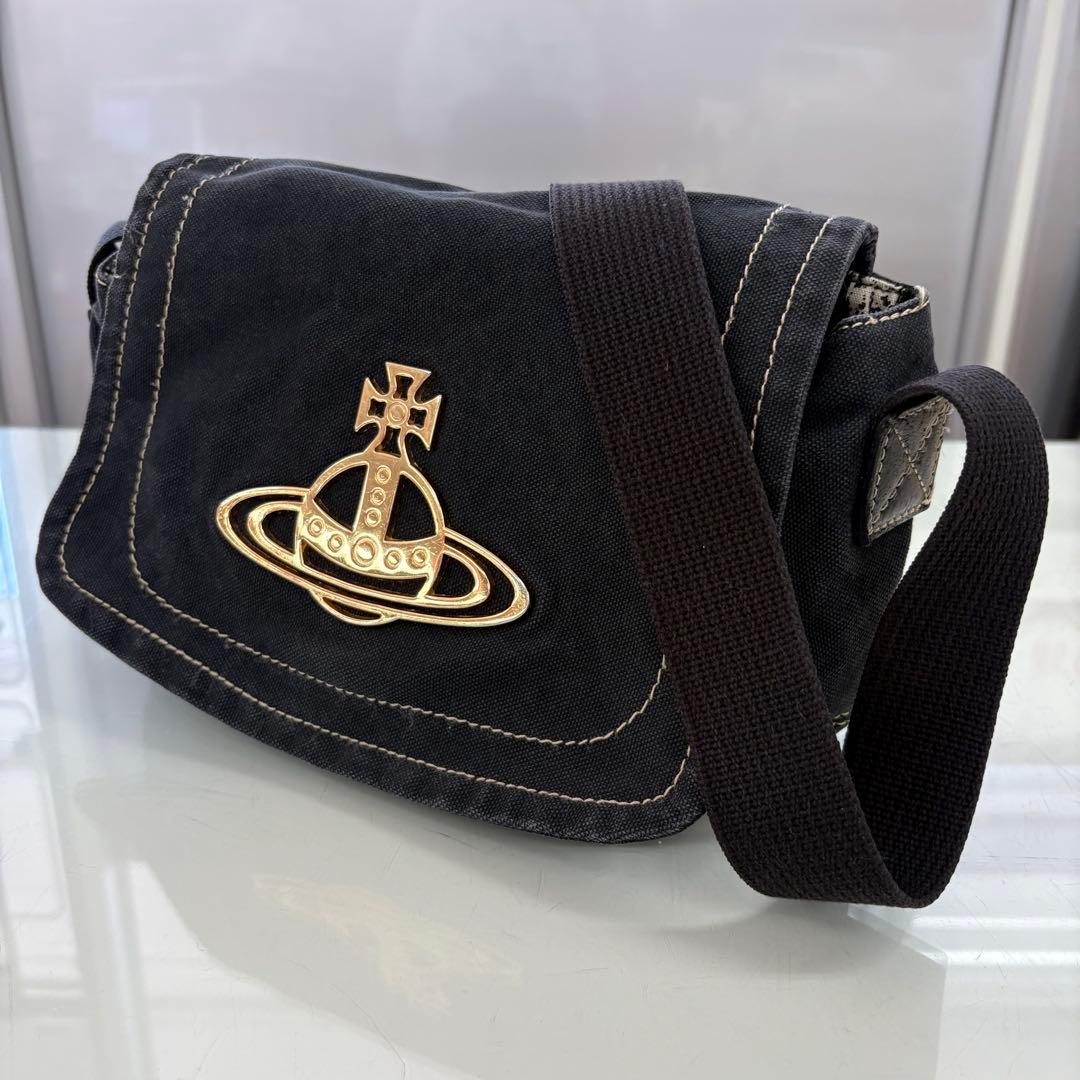 ヴィヴィアン キャンバスショルダーバッグ Vivienne Westwood