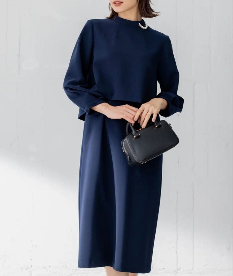 組曲　セレモニー　ワンピース　ネイビー 卒業式　卒園式　入園式