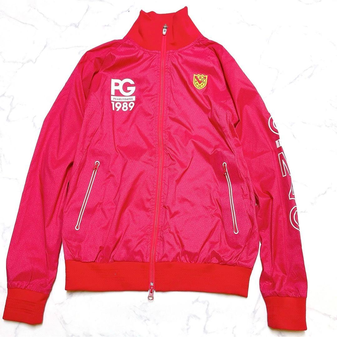 パーリーゲイツ ジップジャケットブルゾン フルジップ PGロゴ ワッペン M