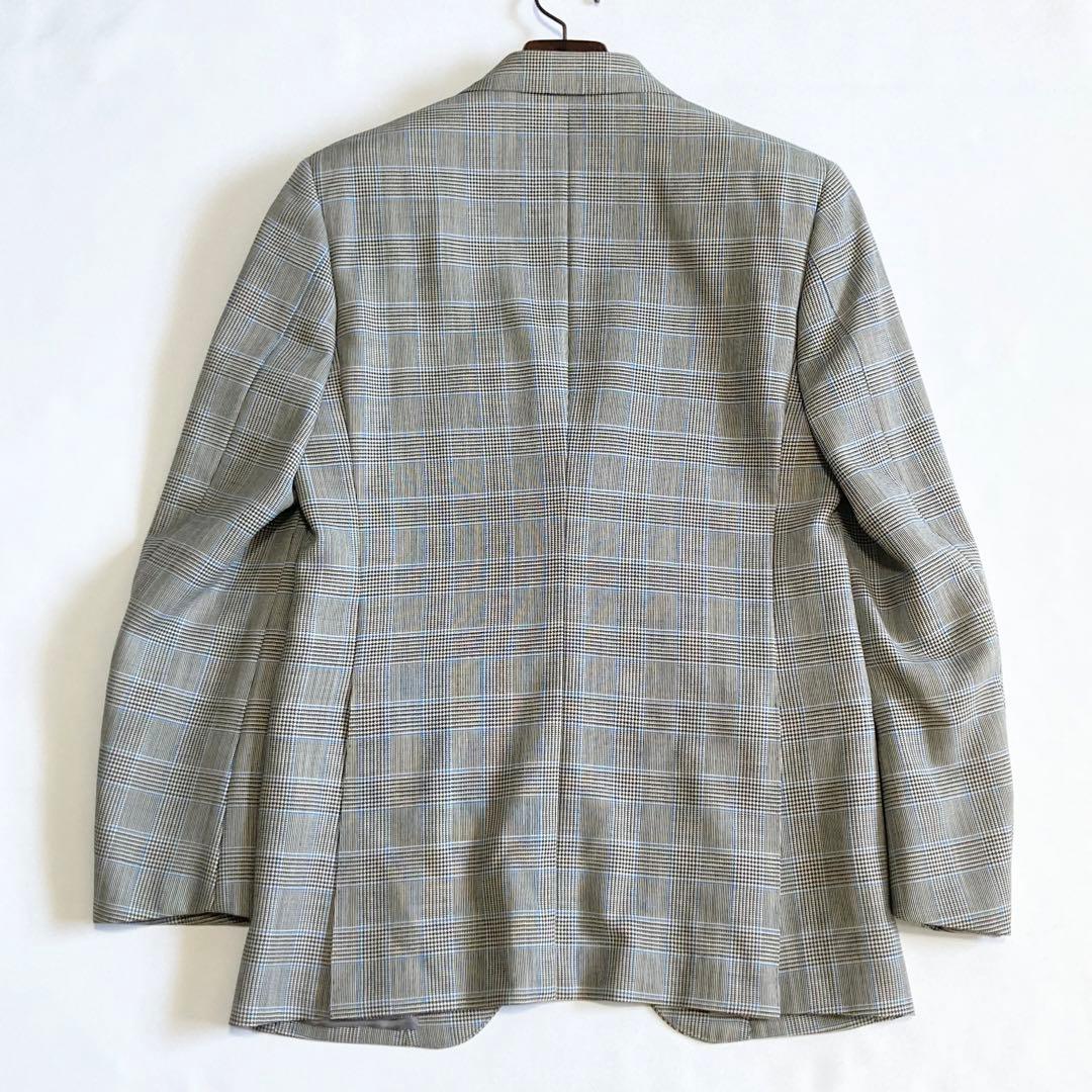 Melbo メルボ 特注 グレンチェック 3ピーススーツ パンツダブル仕立て