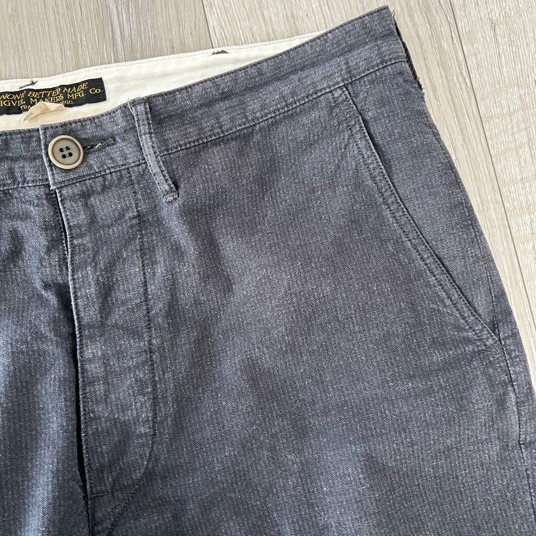 PHIGVEL フィグベル ワークパンツ トラウザー シンチバック 34×31