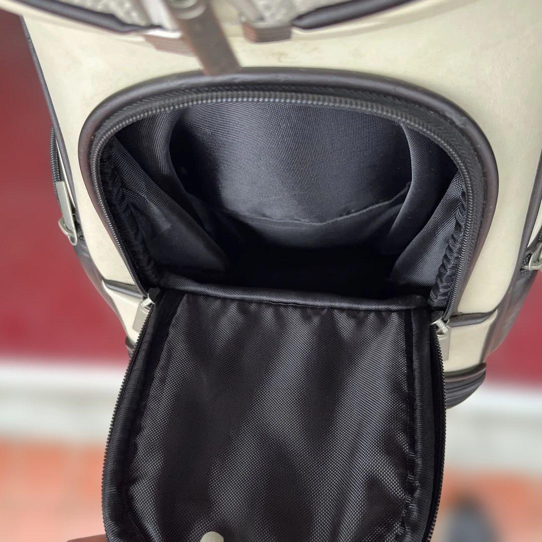 LEXUS レクサス ゴルフバッグ キャディバッグ　アイボリー　ブラウン