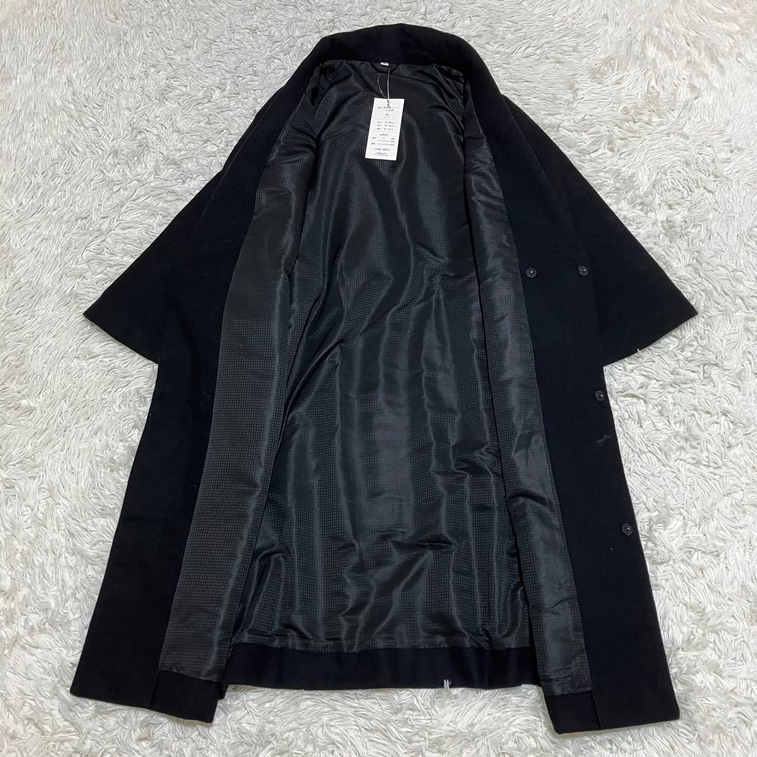 新品 ヘチマ衿ウールコート 黒 和装コート M