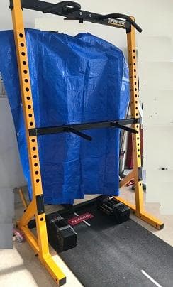 パワーテック社のハーフラックに適合するディプス＆チニングバー