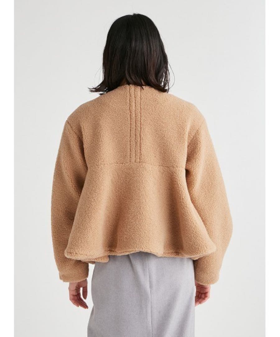 m*i様 【極美品】セルフォード ボアペプラムジャケット38 キャメル