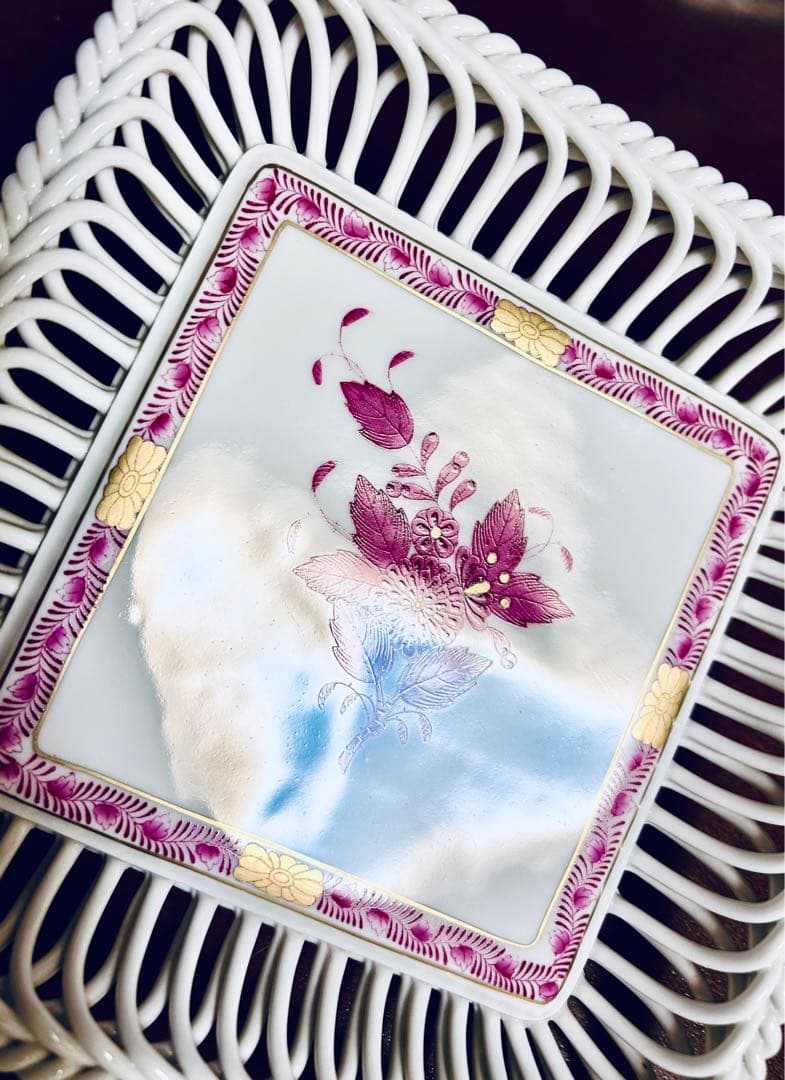 シ*ん様 ヘレンド　ヌードルワーク　スパゲッティワーク　透編　ヘレンド アポニー