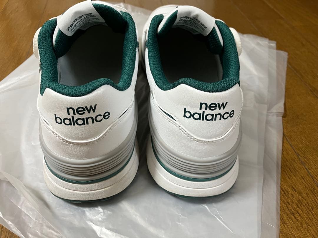 New Balance 574 ホワイト/グリーン