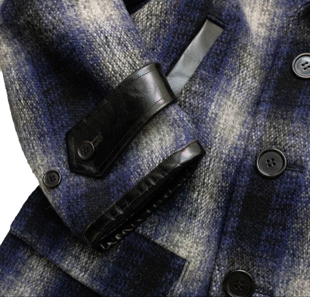 SUBCULTURE OMBRECHECK P-COAT / NAVYサイズ1