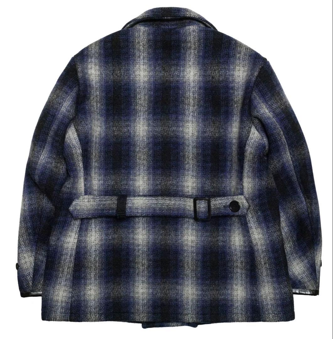 SUBCULTURE OMBRECHECK P-COAT / NAVYサイズ1
