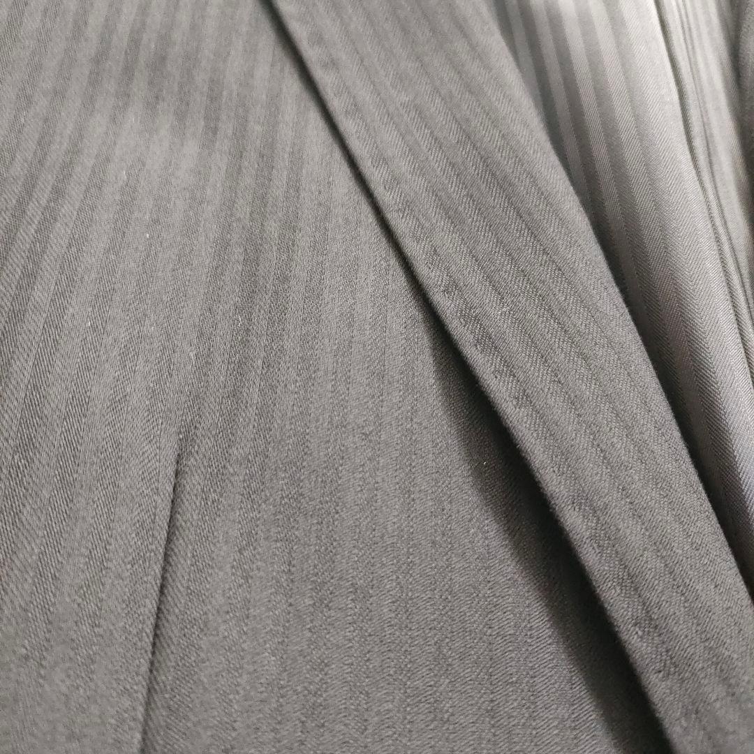 male&co.　3ピース　セットアップスーツ　ストレッチ　ストライプ　黒　M