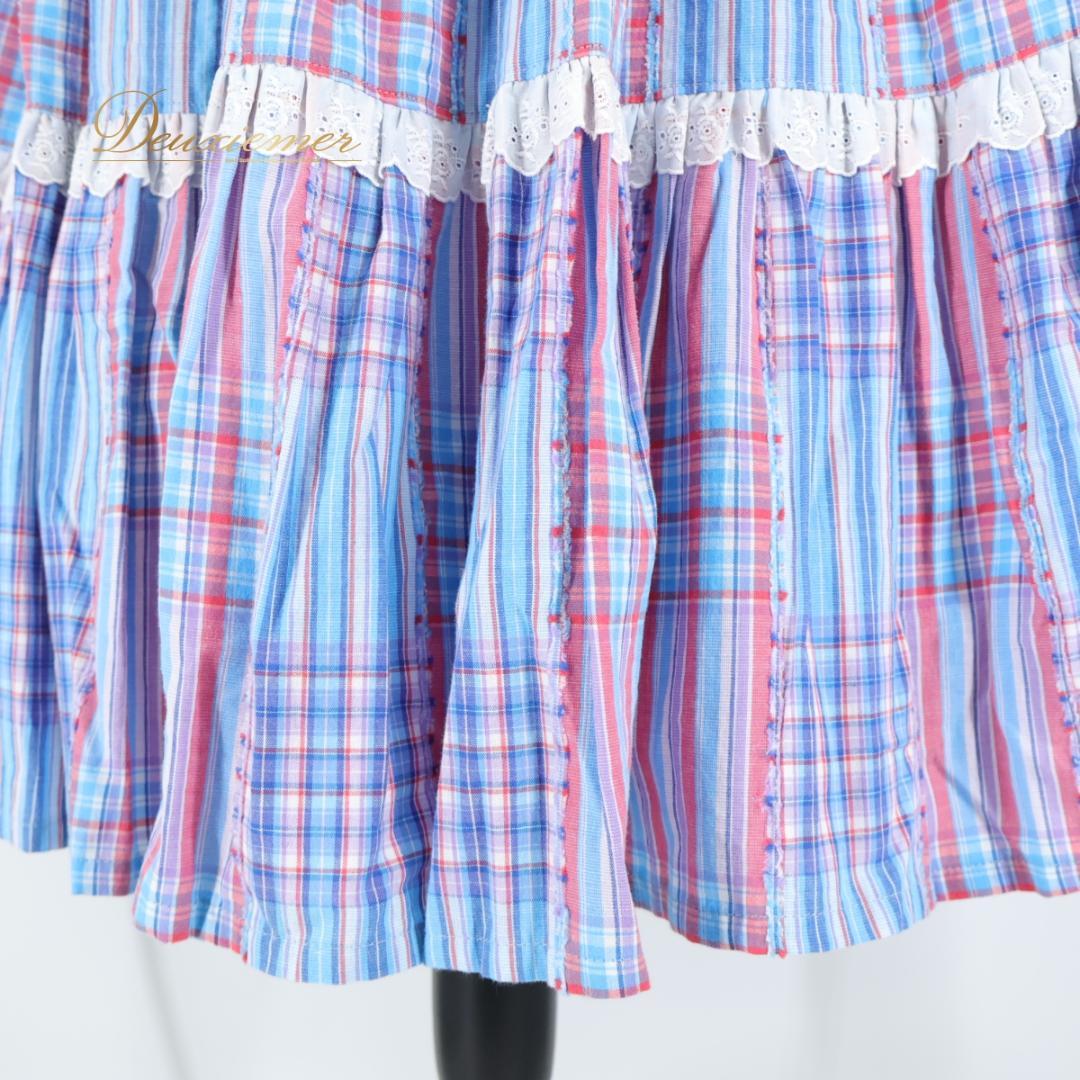 【美品 日本製 フォークダンス衣装】ブルー Romi Mother 上下セット