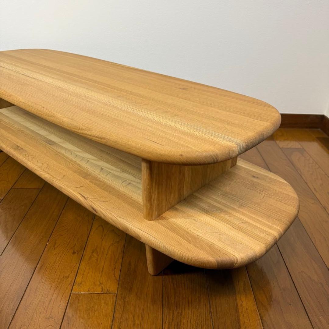 【美品】飛騨産業 キツツキ ビーチ材 ローボード ローテーブル 91232