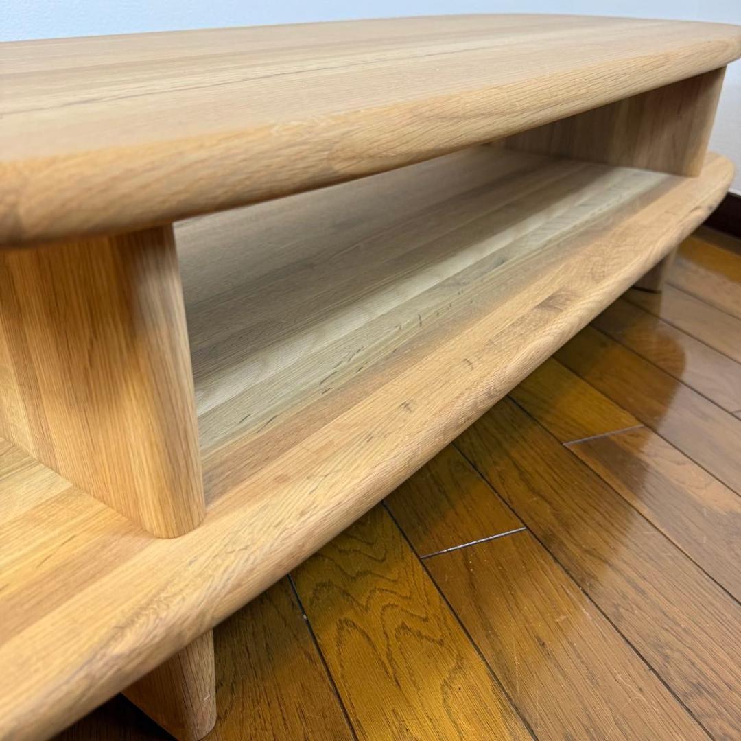 【美品】飛騨産業 キツツキ ビーチ材 ローボード ローテーブル 91232