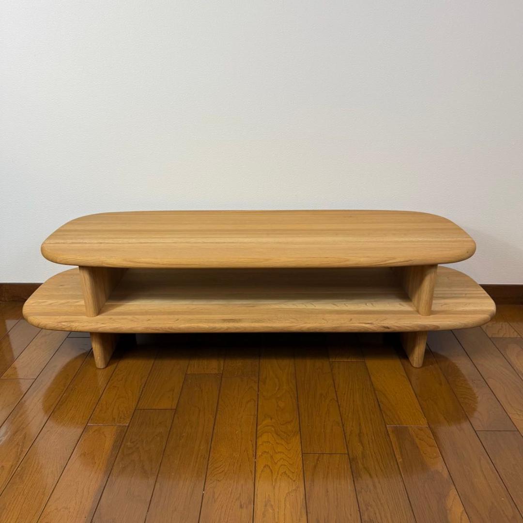 【美品】飛騨産業 キツツキ ビーチ材 ローボード ローテーブル 91232