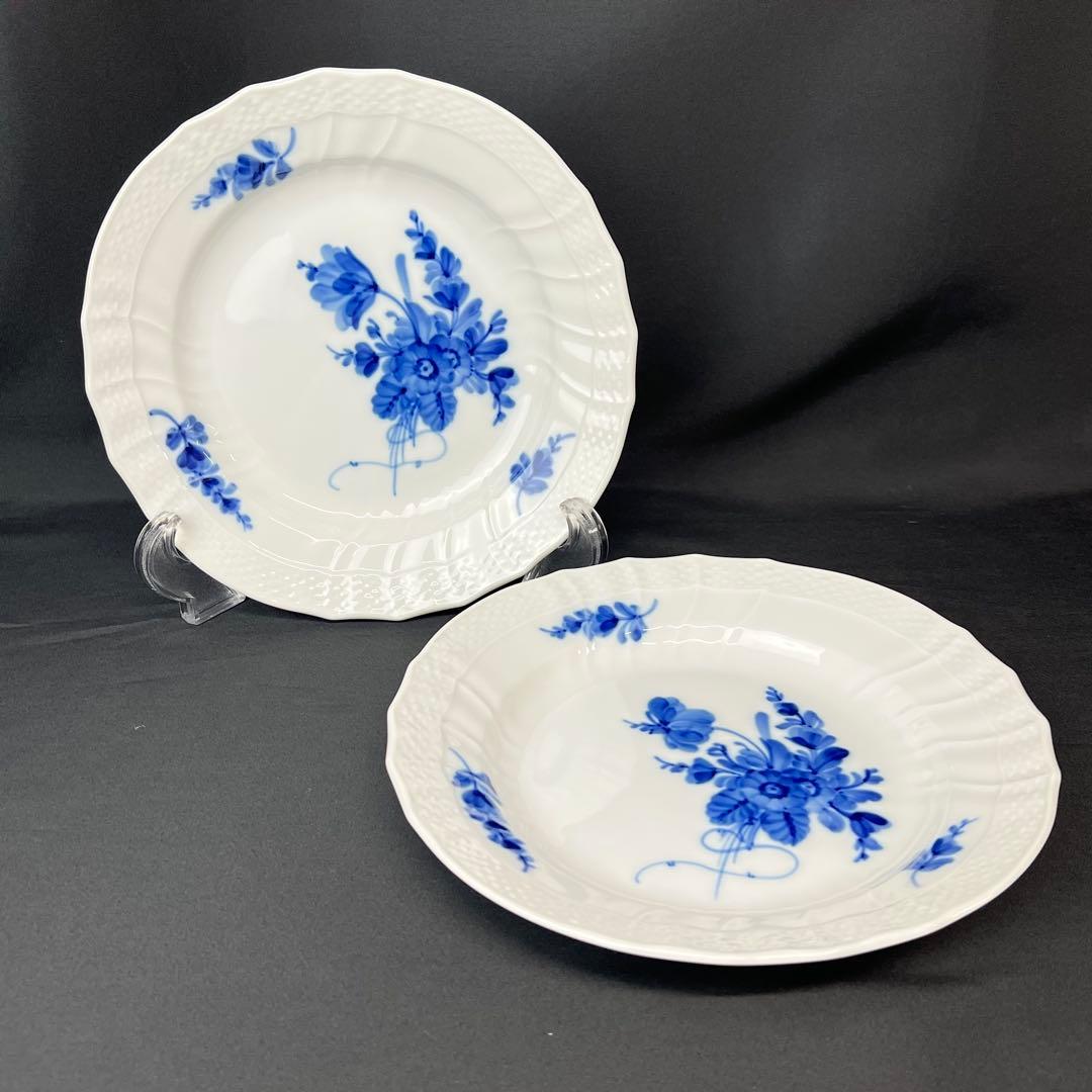 ロイヤルコペンハーゲン　ブルーフラワー　カーブ　20.5cm　プレート　2枚