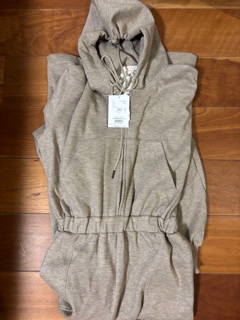 サロペット・オーバーオール・オールインワン clane HOODED SWEAT ALL IN ONE