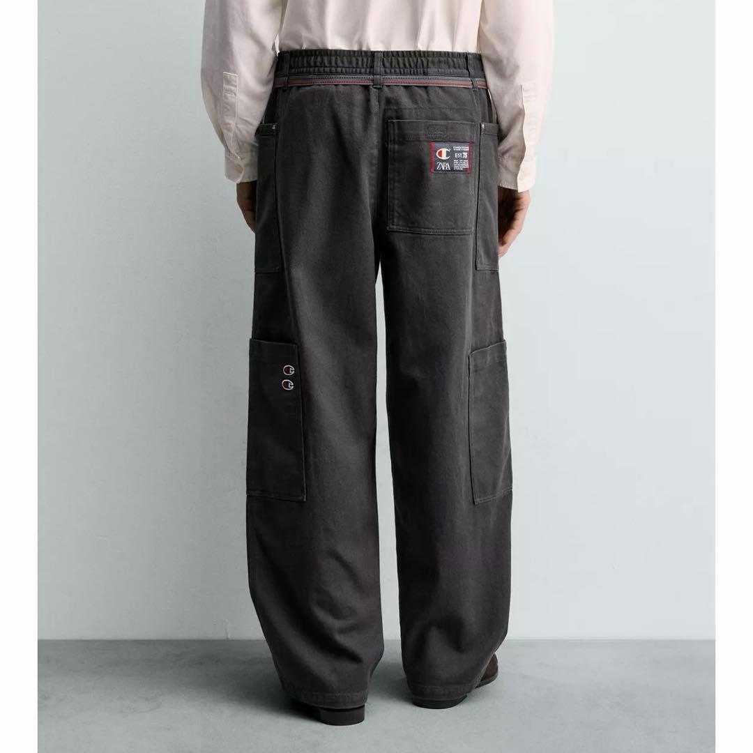 CHAMPION ® X ZARA ドローストリング カーゴ　デニム