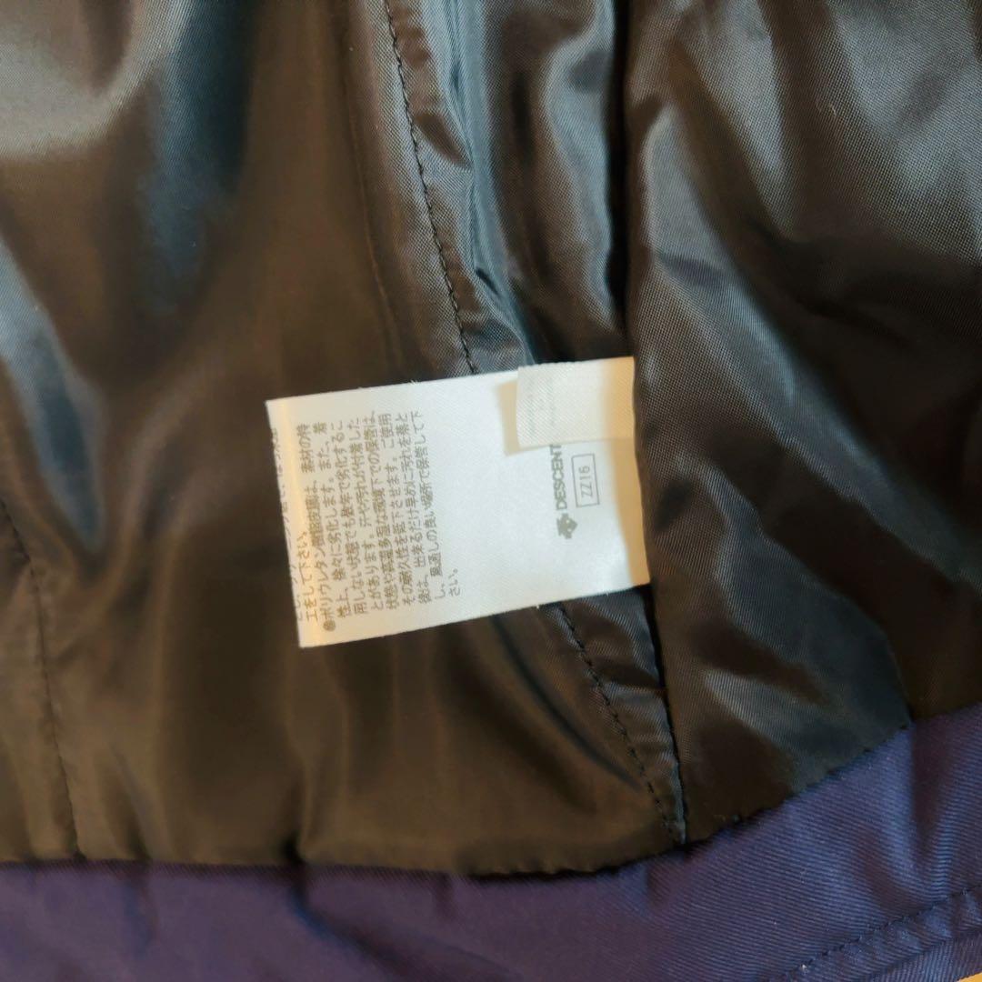 DESCENTE デサント オレンジ×ネイビー　ダウンジャケット　スキーウェアM