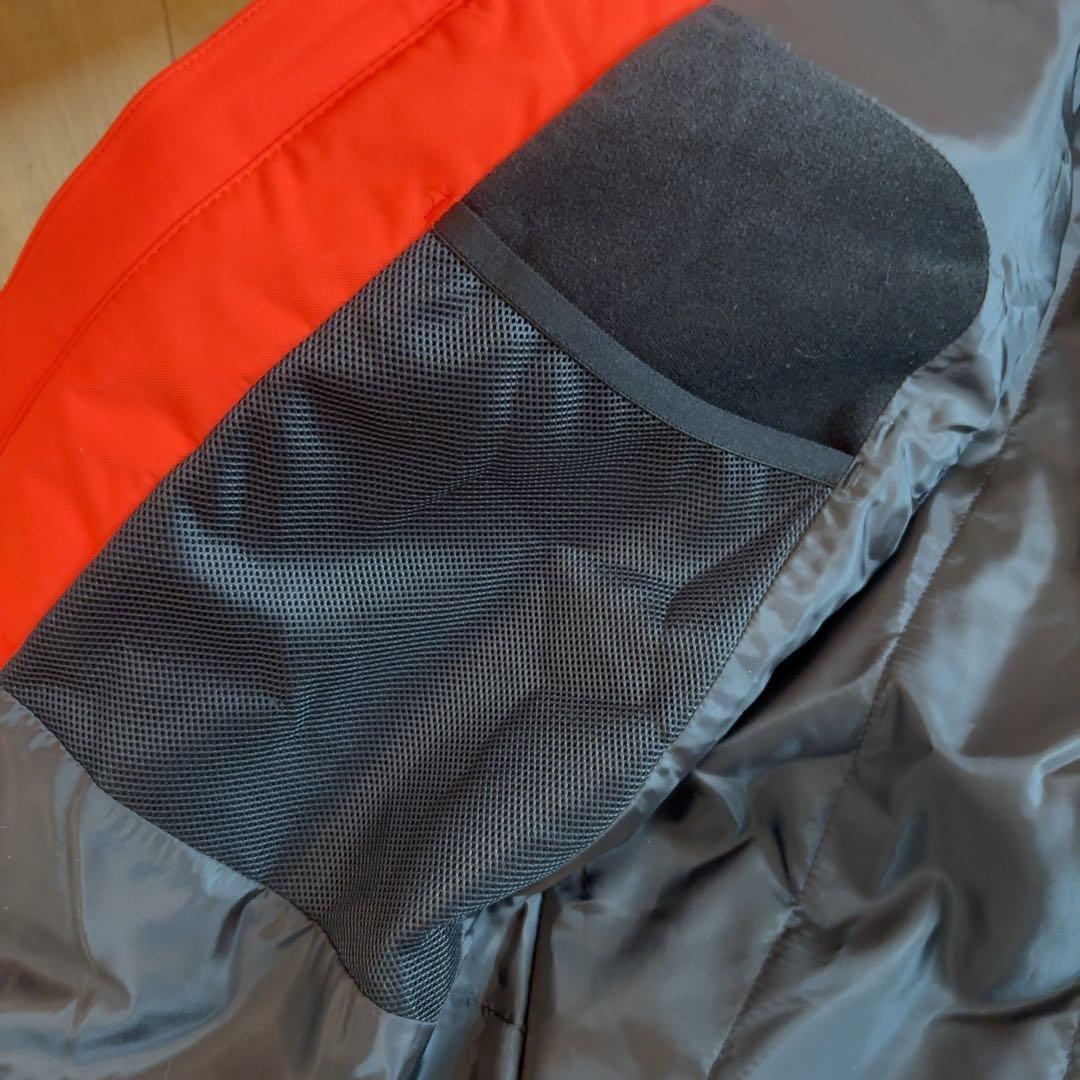 DESCENTE デサント オレンジ×ネイビー　ダウンジャケット　スキーウェアM