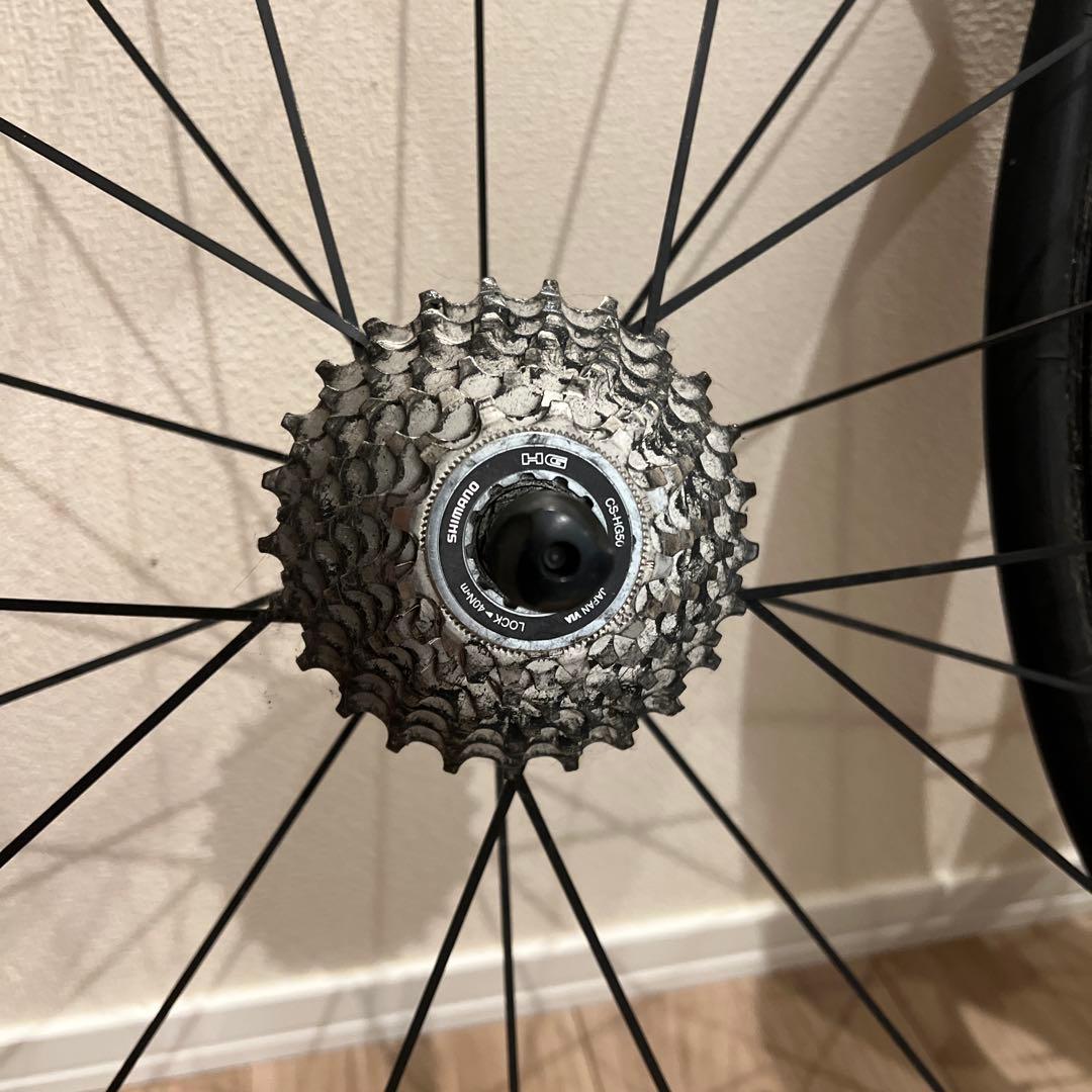 [値下げ]Mavic カーボンホイール 700C Shimano 8速