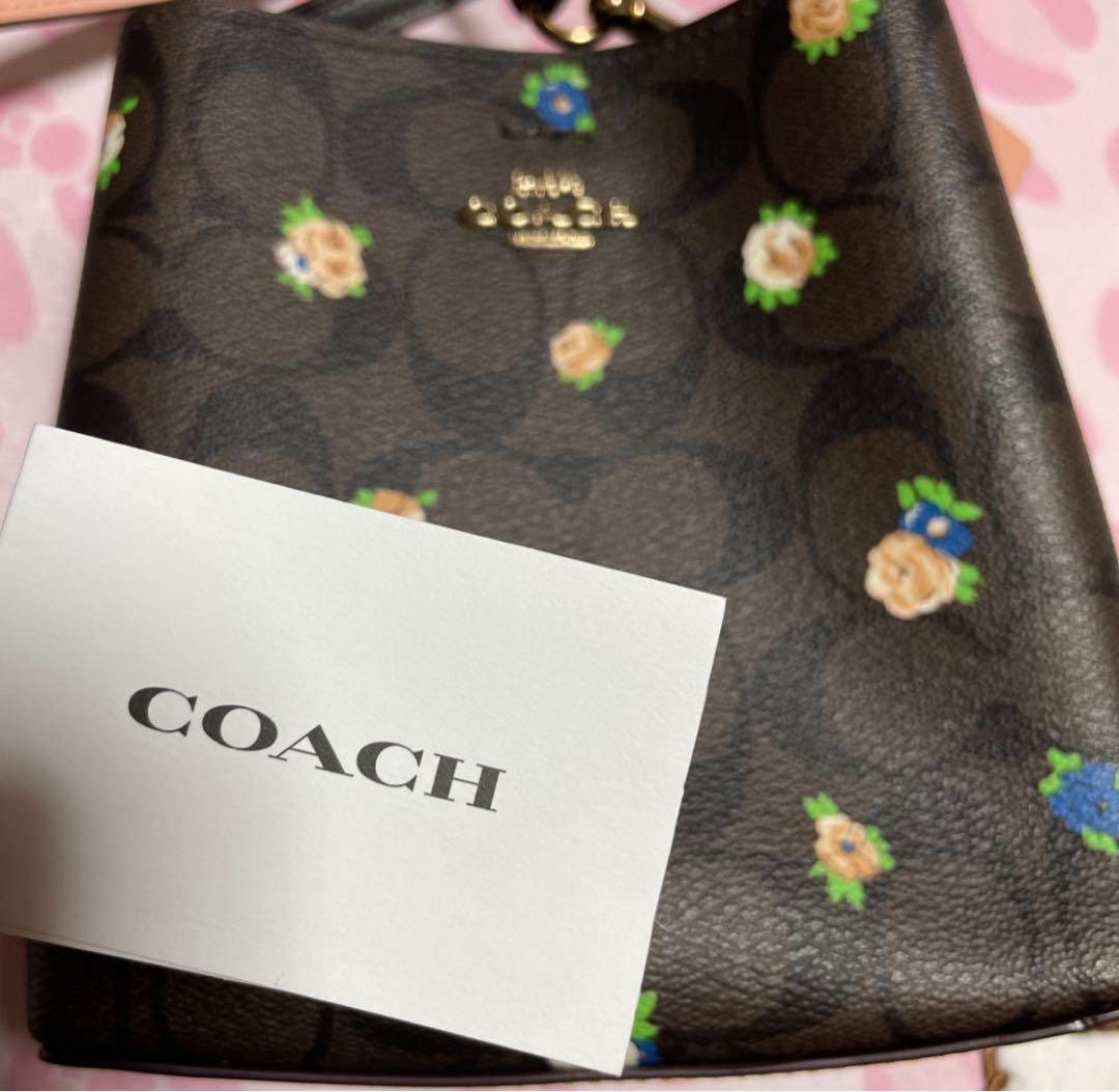 未使用♡ 断捨離中　コーチ　coach 小花　春　花柄　可愛い　ショルダー