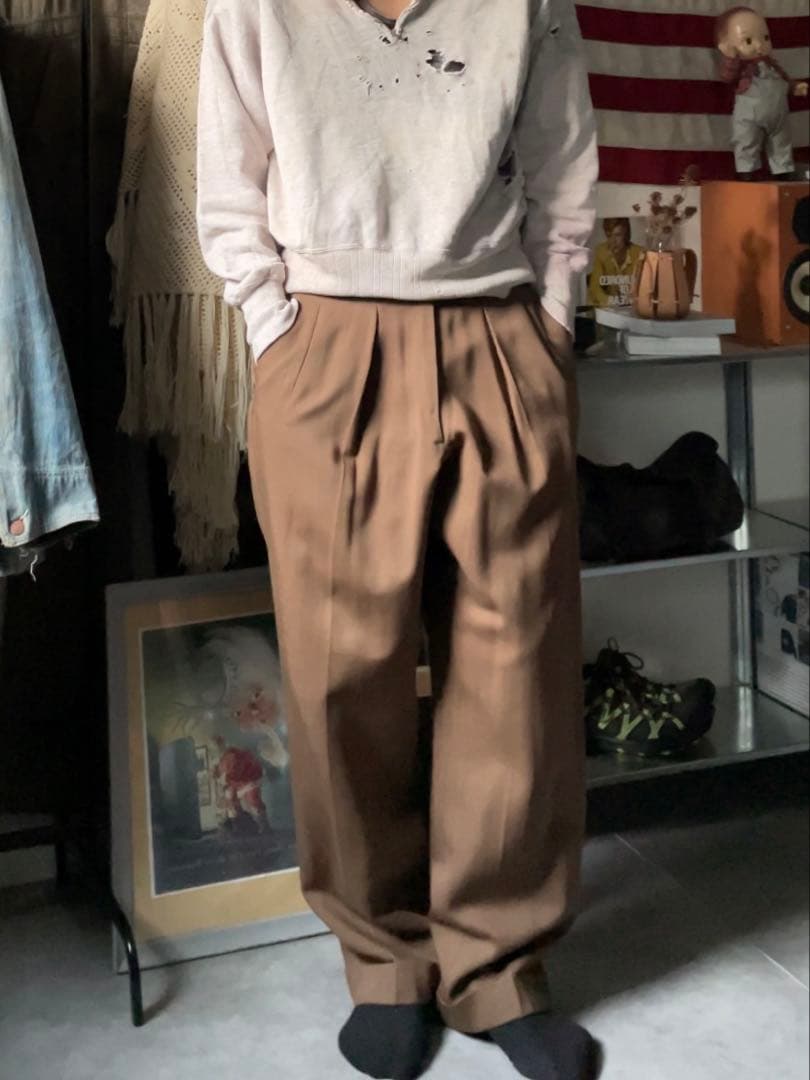 50s ウールギャバジン スラックス