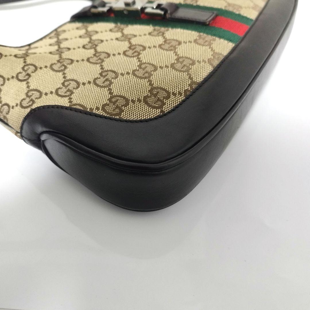 美品☆　グッチ　ジャッキー　シェリー　ワンショルダーバッグ　ミニ　GGキャンバス
