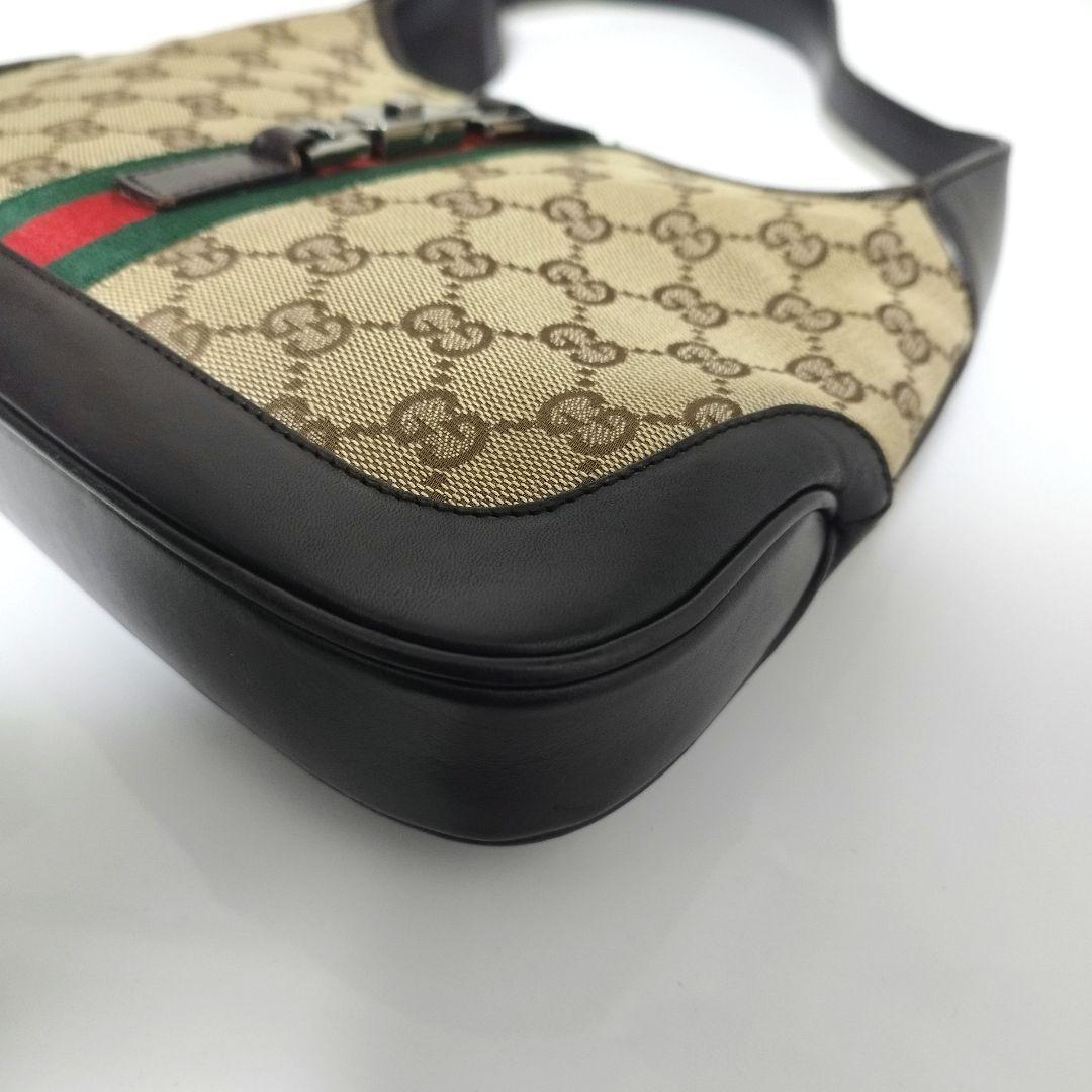 美品☆　グッチ　ジャッキー　シェリー　ワンショルダーバッグ　ミニ　GGキャンバス