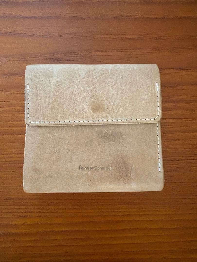巾着付　Hender Scheme / clasp wallet / ivory