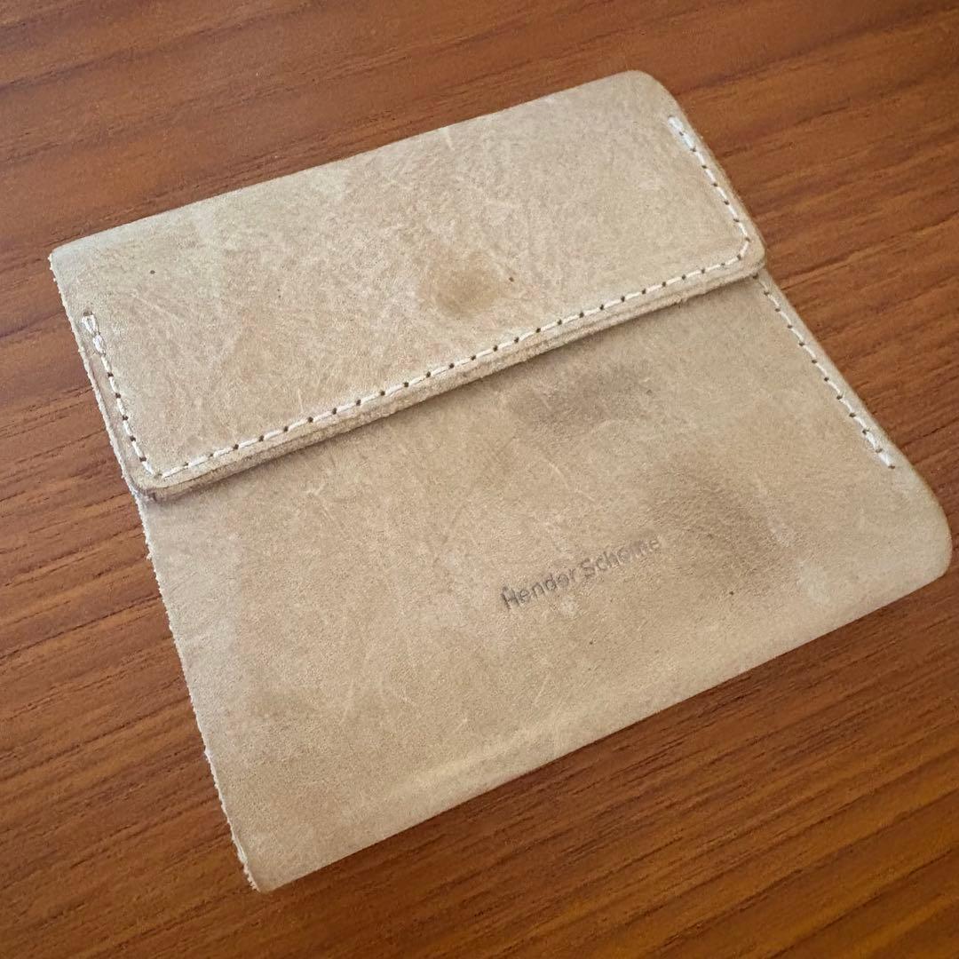 巾着付　Hender Scheme / clasp wallet / ivory