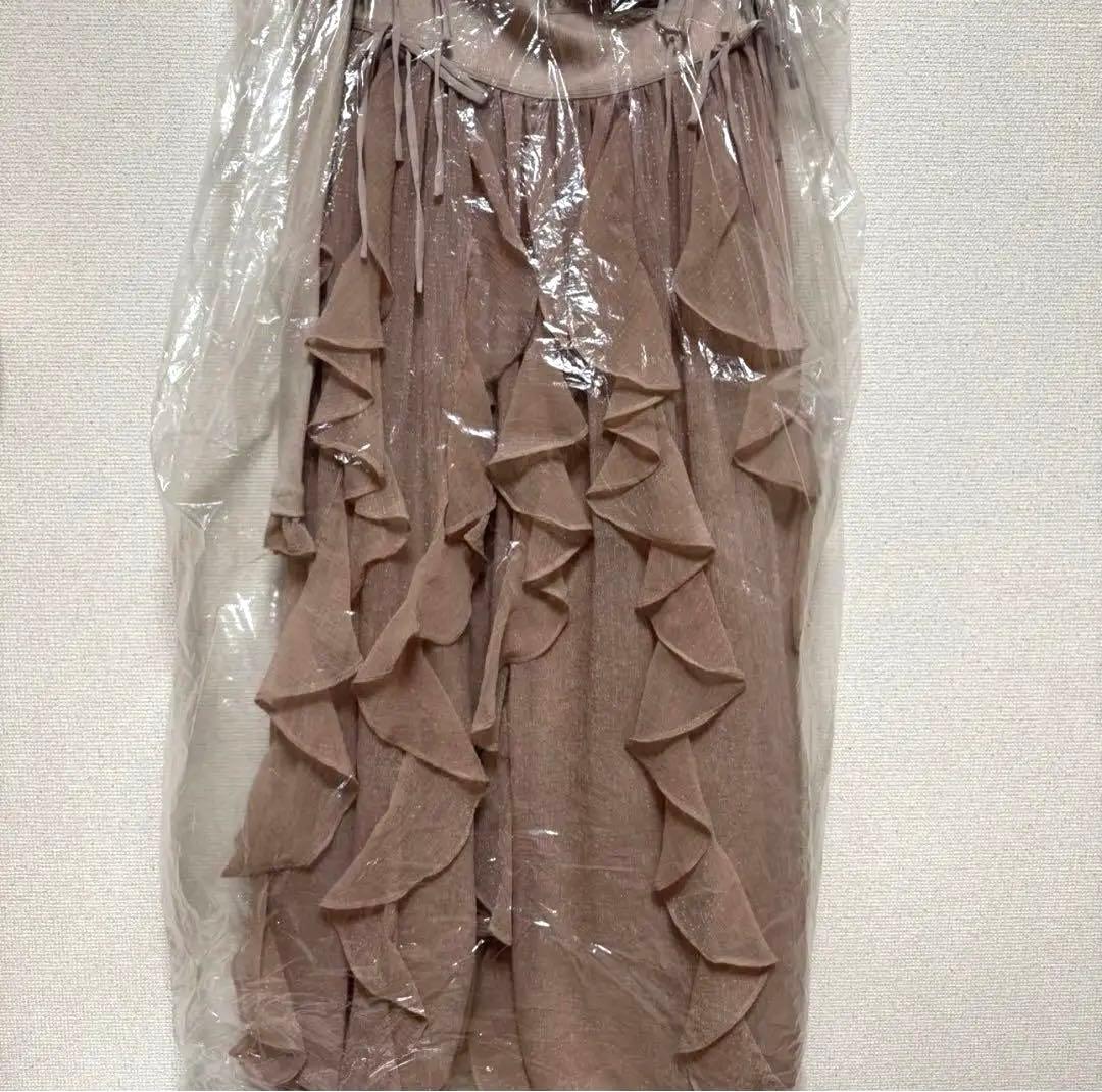 ワンピース Ruffle frill chiffon docking onepiece