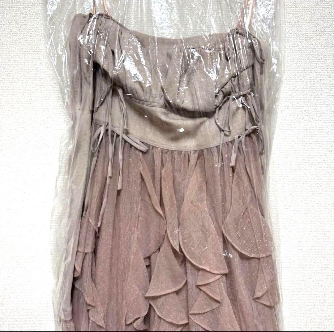 ワンピース Ruffle frill chiffon docking onepiece