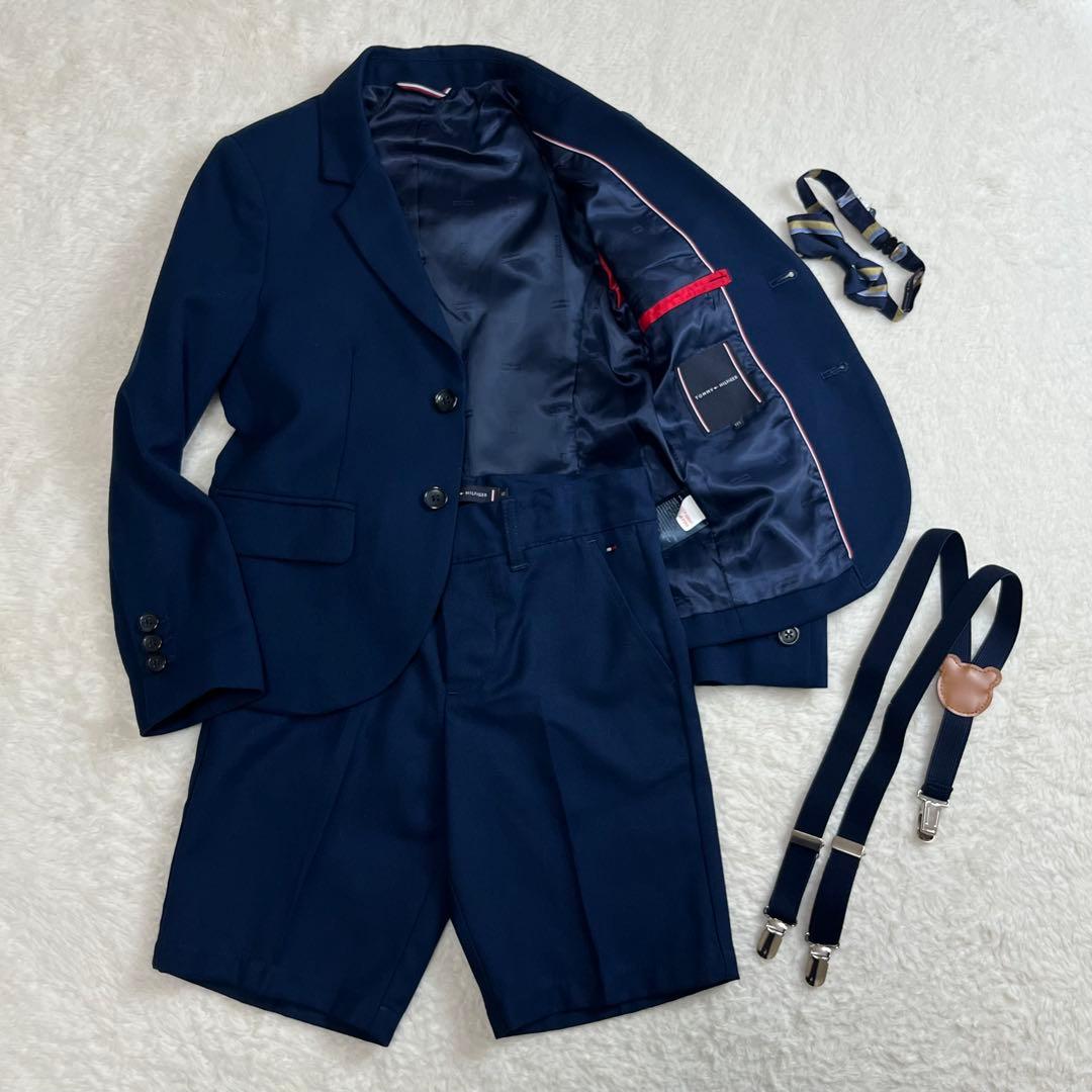 トミーヒルフィガー　キッズ　セットアップ　ネクタイ　サスペンダー　スーツ　入学式