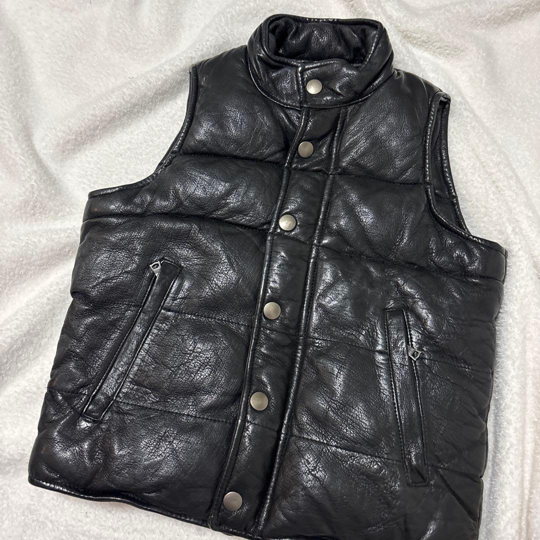 Tomorrowland Edition レザー　ダウンベスト　サイズ38 羊革