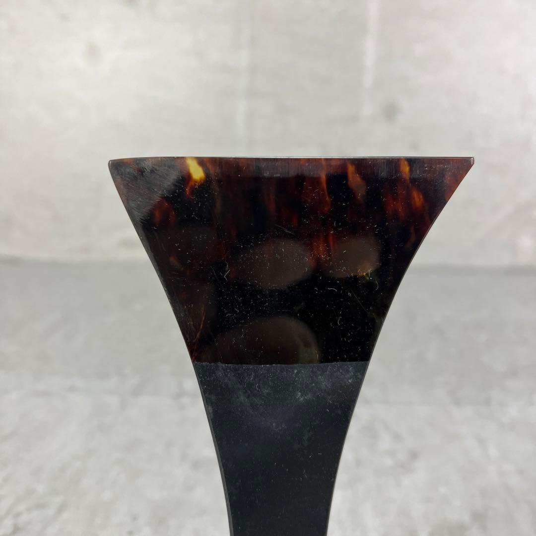 良品　三味線　撥　バチ　鼈甲　べっ甲　天然素材　開き約9cm　ケース