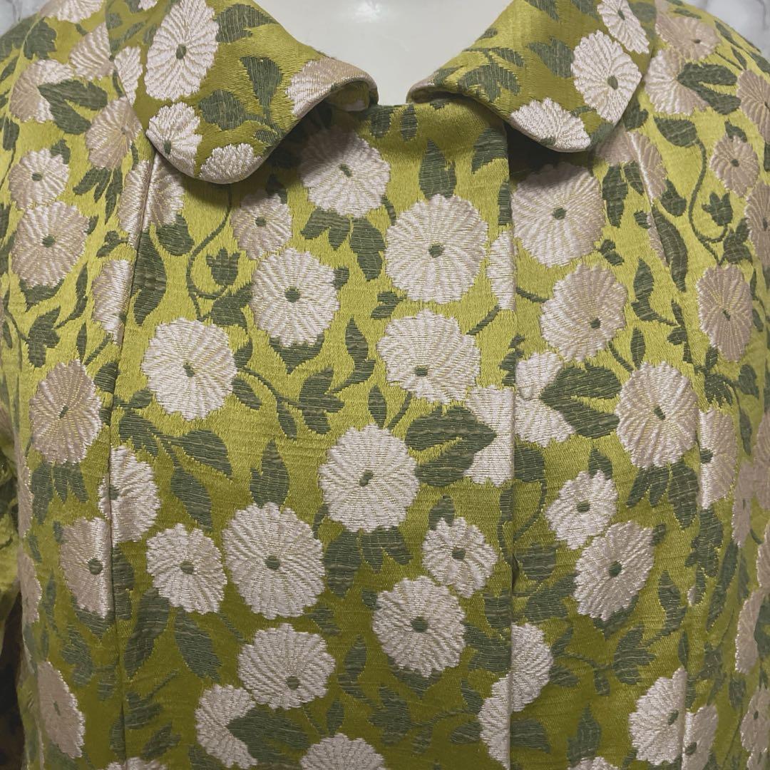 美品　スペシャルアイテム　JUNKO SHIMADA 花柄総刺繍　デザインコート