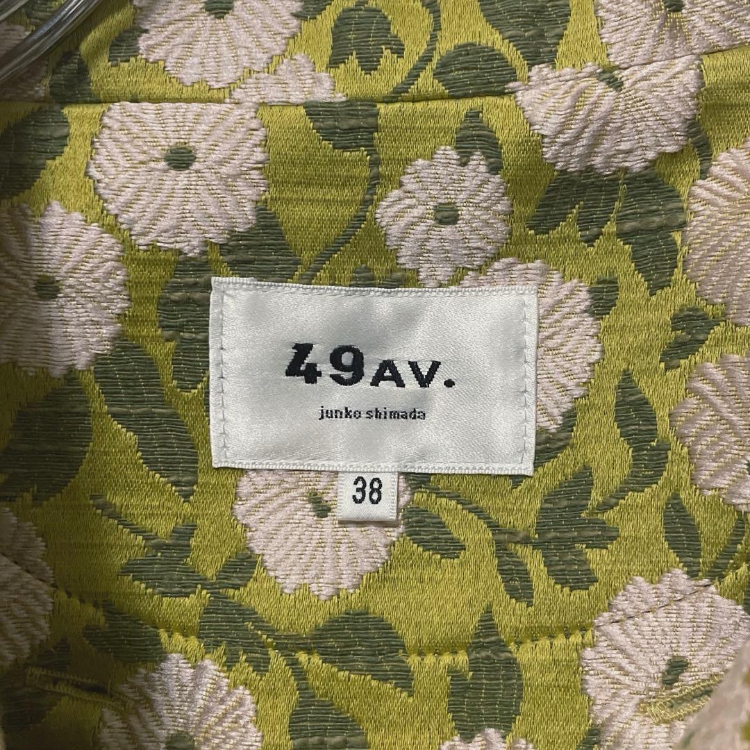 美品　スペシャルアイテム　JUNKO SHIMADA 花柄総刺繍　デザインコート