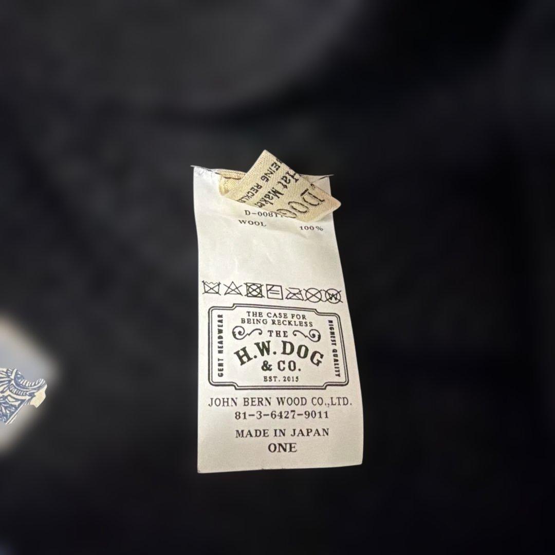 14 THE H.W. DOGブラック ニットハット