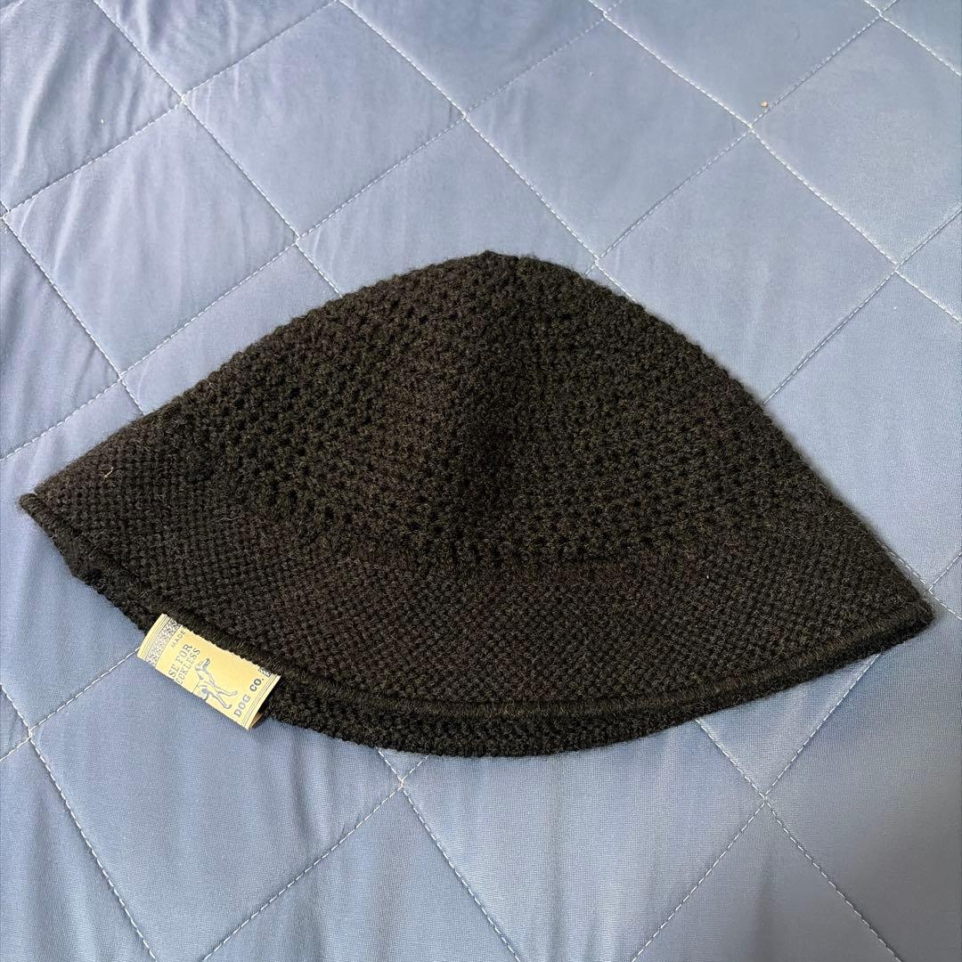 14 THE H.W. DOGブラック ニットハット