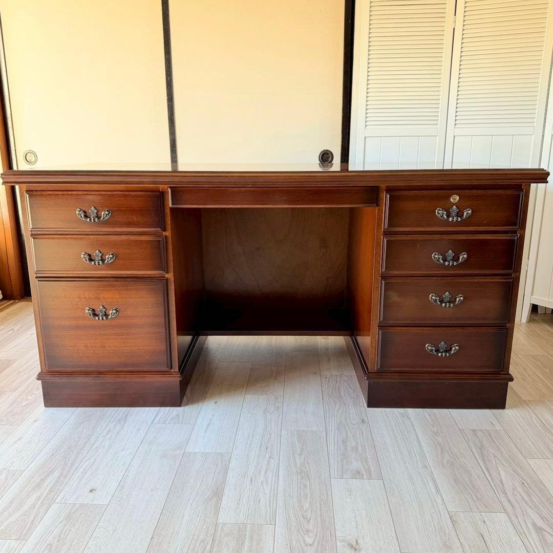 カリモク Karimoku 両袖机 エグゼクティブデスク 書斎机 ワークデスク