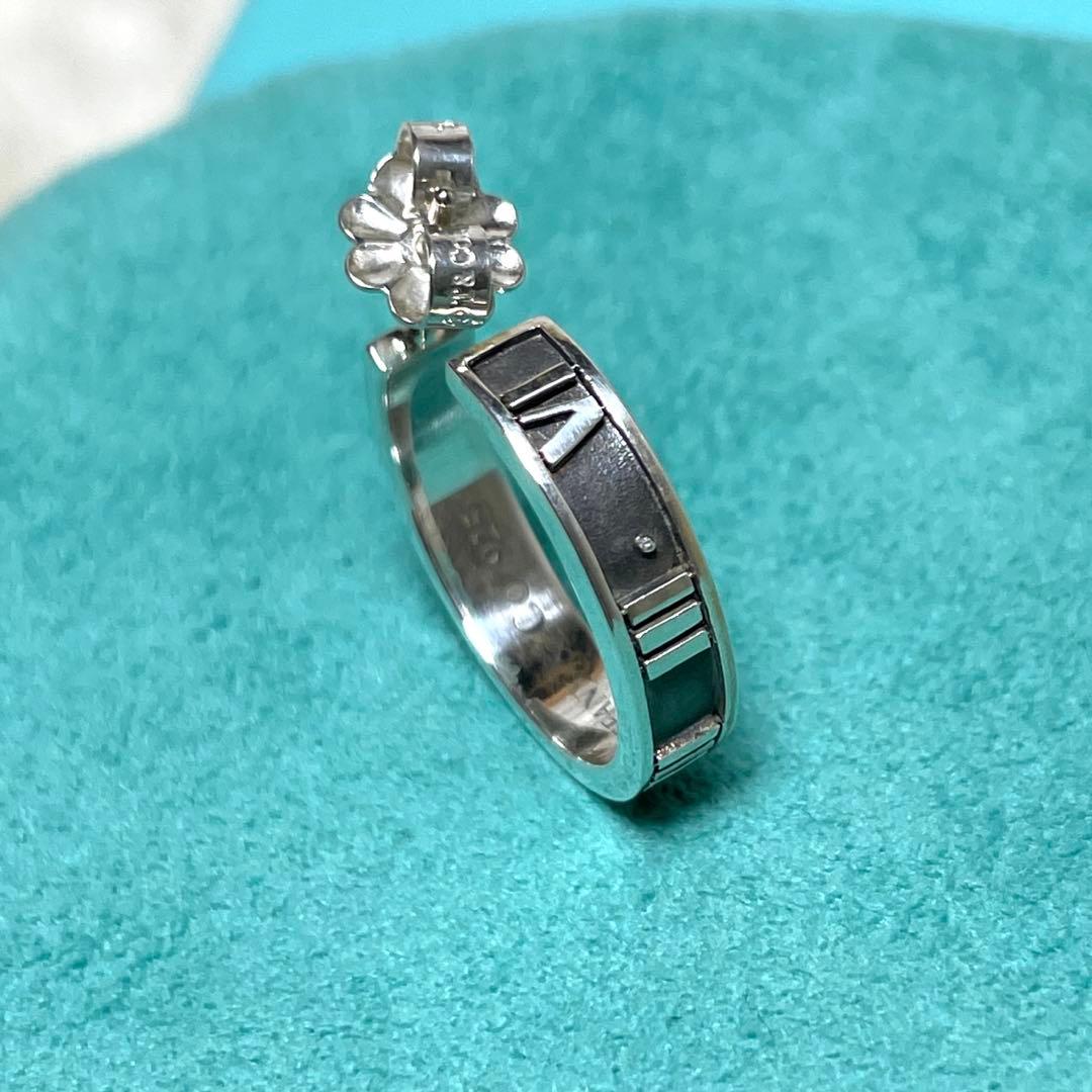 TIFFANY&Co.ティファニー　アトラスフープピアス　925 燻