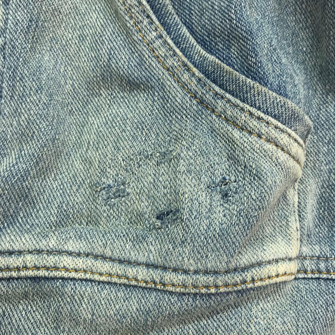 平成 アーカイブ 古着 GOA リペア加工 ボリュームネック デニムベスト