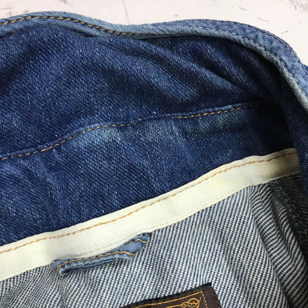 平成 アーカイブ 古着 GOA リペア加工 ボリュームネック デニムベスト