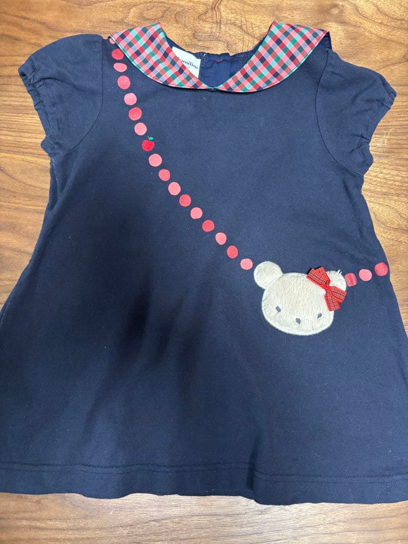 ファミリア　半袖　セーラーワンピース＋ボトムスセット　80サイズ