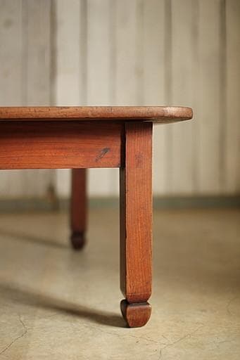 古い木製無垢材のテーブル　ちゃぶ台　座卓　古家具