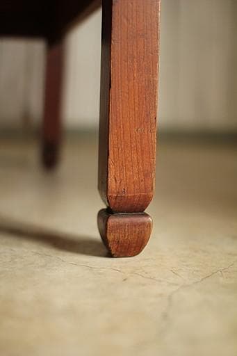 古い木製無垢材のテーブル　ちゃぶ台　座卓　古家具